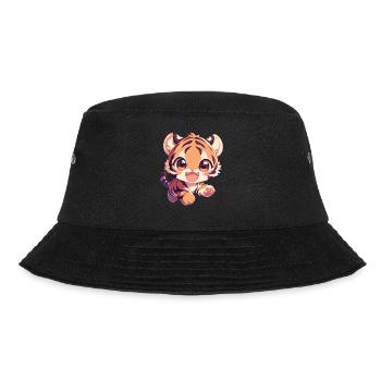 Sumatra-Tiger - Bucket Hat - Schwarz - Vorne - Lela (165cm)