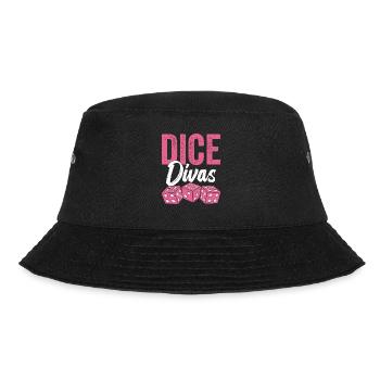 Bunco Divas Bunco Players Women Bunco Tournament - Bucket Hat - black - Front - Lela (165cm)
