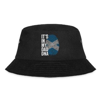 Schottische Flagge Scottish Dad Footprint - Bucket Hat - Schwarz - Vorne - Lela (165cm)