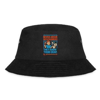 Diskutieren Sie nie mit Klempnern, sie kennen - Bucket Hat - Schwarz - Vorne - Lela (165cm)