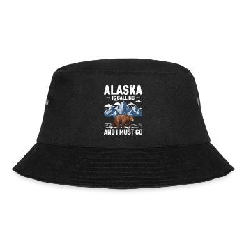 Motif animalier d'aventure dans la nature de l'Alaska - Bob - noir - Devant - Lela (165cm)