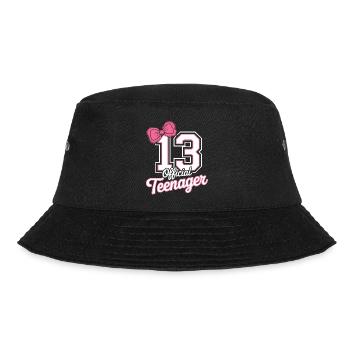 13th birthday teenager gift - Bucket Hat - black - Front - Lela (165cm)