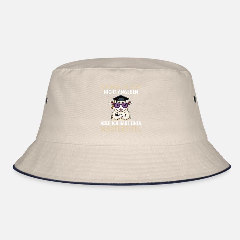 Master's degree achieved - Sheep with Master's title Bucket Hat
