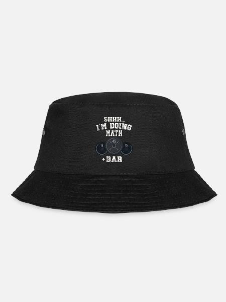 Shhh I'm Doing Math Weight Bar Lifting Workout - Bucket Hat - Schwarz