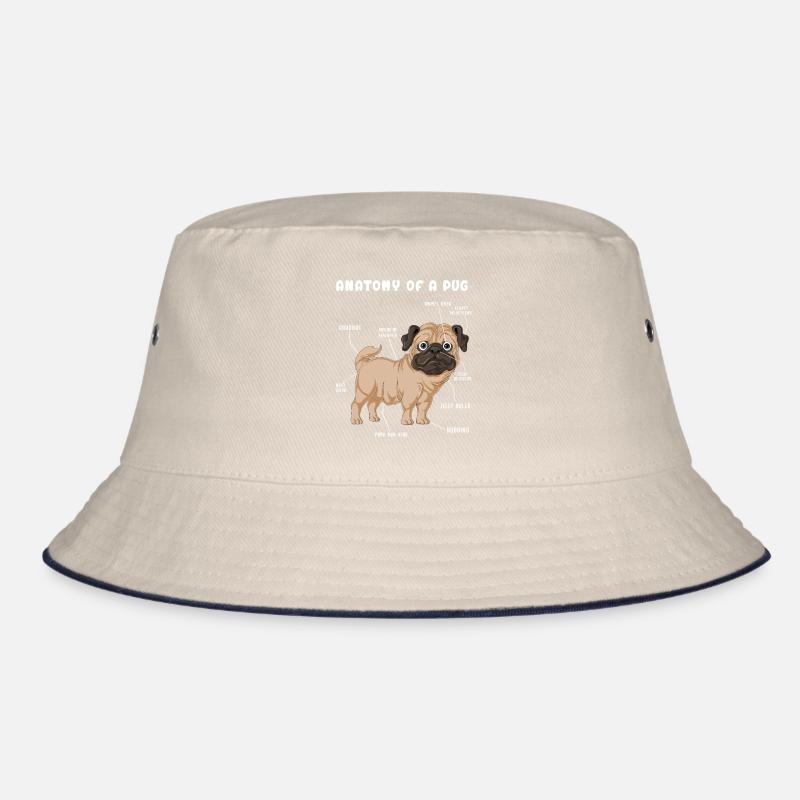 Mops-Anatomie Bucket Hat