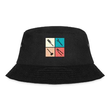 Heating Engineer Heating Construction Plumber Plumber - Bucket Hat - black - Front - Lela (165cm)