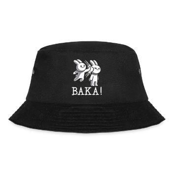 Get Out Unnecessary Social Contact Baka Anime - Bucket Hat - black - Front - Lela (165cm)