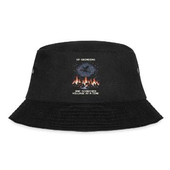 XP grinden: Dorf für Dorf verbrannt | Drache - Bucket Hat - Schwarz - Vorne - Lela (165cm)