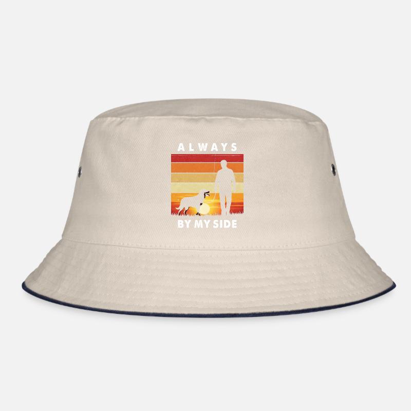 Rottweiler Always By My Side Gassi Retro Bucket Hat