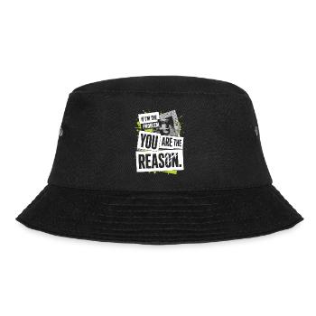 If I'm The Problem You Are The Reason Resilienz - Bucket Hat - Schwarz - Vorne - Lela (165cm)