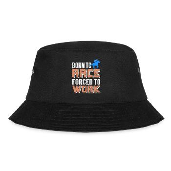 Fueled by Racing Forced into Day Job Humor - Bucket Hat - black - Front - Lela (165cm)