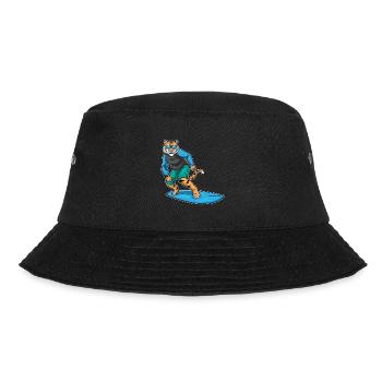 Tiger Surfen Surfbrett Sommer - Bucket Hat - Schwarz - Vorne - Lela (165cm)
