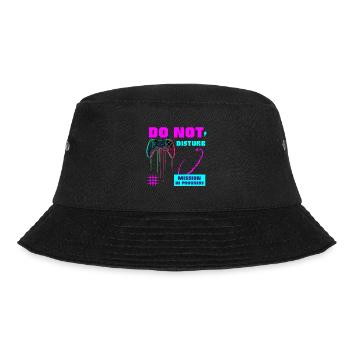 Do Not DISTURB - Gaming Mission - Bucket Hat - Schwarz - Vorne - Lela (165cm)