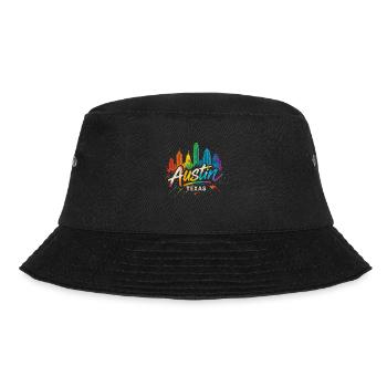 Austin Texas Farbwelten Skyline - Bucket Hat - Schwarz - Vorne - Lela (165cm)