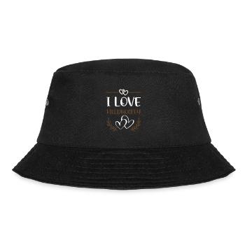 I Love Field Hockey Emblem - Bucket Hat - black - Front - Lela (165cm)