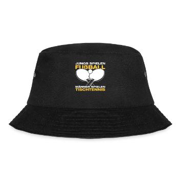 Men play table tennis table tennis players - Bucket Hat - black - Front - Lela (165cm)