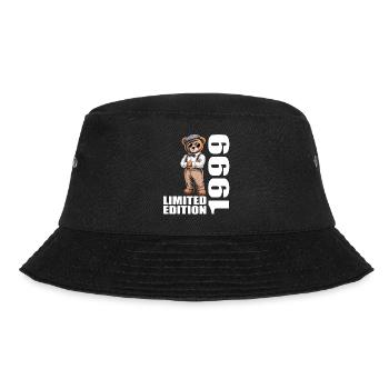 1999 Limited Edition Bär Geburtstag 1999 - Bucket Hat - Schwarz - Vorne - Lela (165cm)