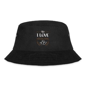I Love Kickboxing  - Bucket Hat - Schwarz - Vorne - Lela (165cm)