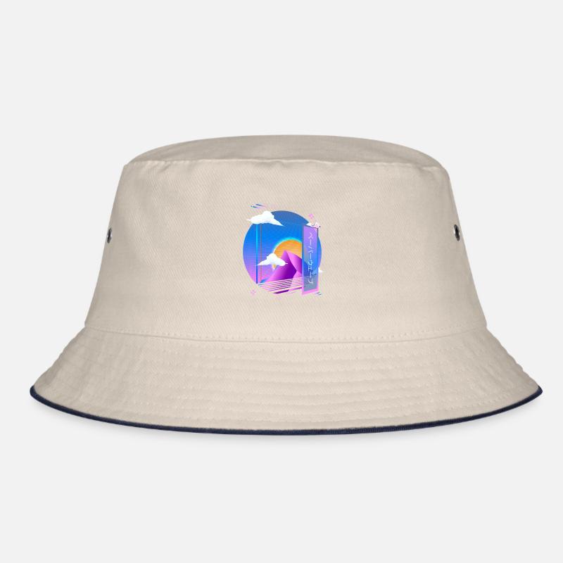 Vaporwave Pastell Goth Ästhetik Retro Synthwave Bucket Hat