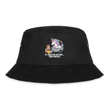 Funny If I Won The Lottery You'd Notice Yacht boat - Bucket Hat - black - Front - Lela (165cm)