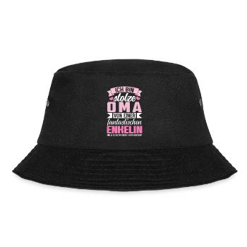 Ich Bin Stolze Oma Von Einer Fantastischen Enkelin - Bucket Hat - Schwarz - Vorne - Lela (165cm)