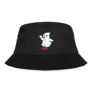 Spirit Bottle of Red Wine - Bucket Hat - black - Front - Lela (165cm)