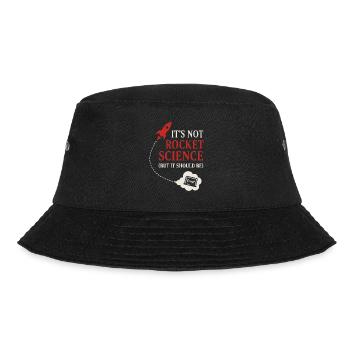 Spacecore Cosmic Humor Galaxy Universe Zitat - Bucket Hat - Schwarz - Vorne - Lela (165cm)