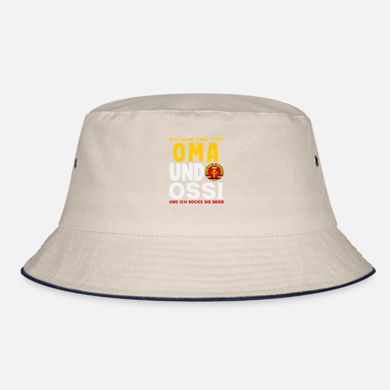 Oma Ossi Spruch Rocke Both GDR Stolz Bucket Hat