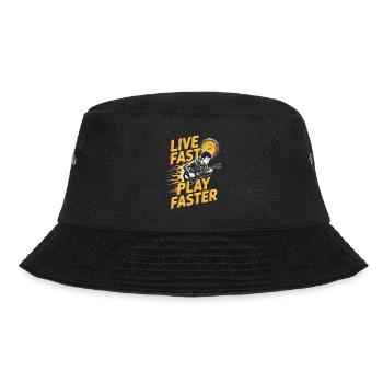 Play Faster Punk Rock Music - Bucket Hat - Schwarz - Vorne - Lela (165cm)