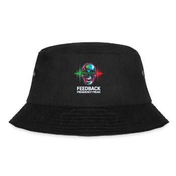 Feedback Frequency Freak Punk Rock Music - Bucket Hat - Schwarz - Vorne - Lela (165cm)