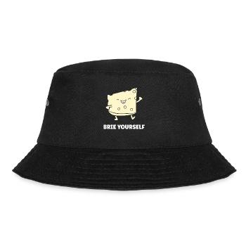 Humor Brie-Käse - Bucket Hat - Schwarz - Vorne - Lela (165cm)