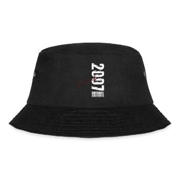 21. Geburtstag Original November Jahrgang 2007 - Bucket Hat - Schwarz - Vorne - Lela (165cm)