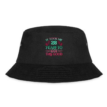 It took 28 years to look so good - Bucket Hat - black - Front - Lela (165cm)