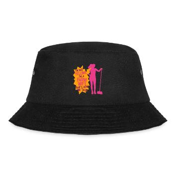 Wife of a farmer Mother - Bucket Hat - black - Front - Lela (165cm)