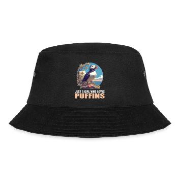 Puffin Papageientaucher - Bucket Hat - Schwarz - Vorne - Lela (165cm)