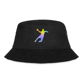 Handball Joueur de Hand Coloré Papa Handballeur  - Bob - noir - Devant - Lela (165cm)