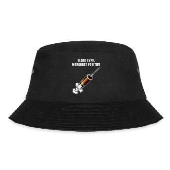 Mörkrost Blood Type - Bucket Hat - Schwarz - Vorne - Lela (165cm)