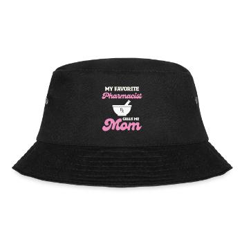 Lieblingspharmazeutin Mama - Bucket Hat - Schwarz - Vorne - Lela (165cm)