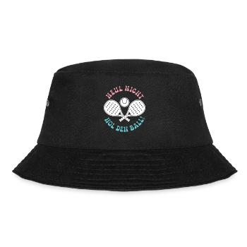 Padel game: DON'T CRY, GET THE BALL! Fun - Bucket Hat - black - Front - Lela (165cm)