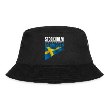 Stockholm - Bucket Hat - Schwarz - Vorne - Lela (165cm)