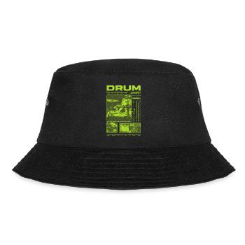 Rock Drummer Drum Player Streetwear - Bucket Hat - black - Front - Lela (165cm)