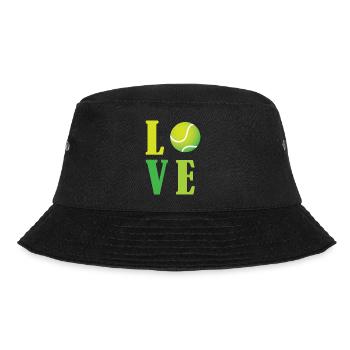 Ich liebe Tennis - Bucket Hat - Schwarz - Vorne - Lela (165cm)