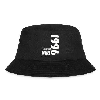 January 1996 Birthday Gift Vintage Retro - Bucket Hat - black - Front - Lela (165cm)