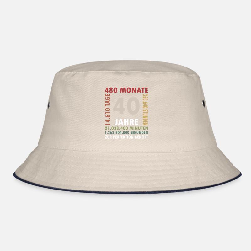 40 Jahre Vierzigster Geburtstag Geschenk Bucket Hat