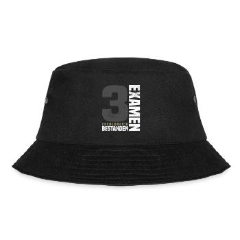 3. Examen Glückwunsch - Bucket Hat - Schwarz - Vorne - Lela (165cm)
