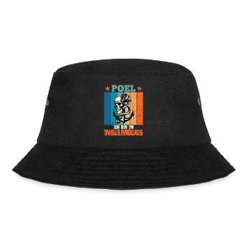 Baltic Sea Holiday POEL AM IM INSEL MODUS Lustig - Bucket Hat - black - Front - Lela (165cm)