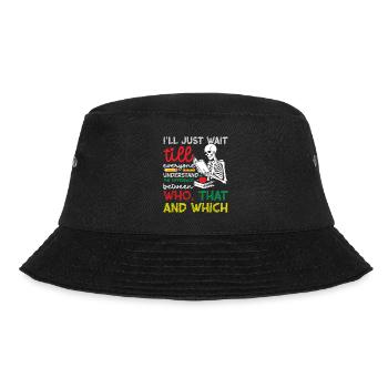  English Language Arts Teacher 1st day of School - Bucket Hat - black - Front - Lela (165cm)