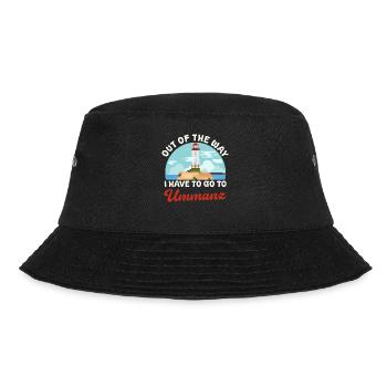 Ostsee AUS DEM WEG ICH MUSS NACH UMMANZ Lustig - Bucket Hat - Schwarz - Vorne - Lela (165cm)