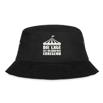 Die Lage ist Besaufniserregend - Bucket Hat - Schwarz - Vorne - Lela (165cm)