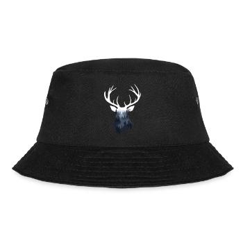 Hirsch, Wald, Natur, Wildnis, Outdoor, Tier - Bucket Hat - Schwarz - Vorne - Lela (165cm)